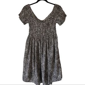 Off the Shoulder Smock Babydoll Dress